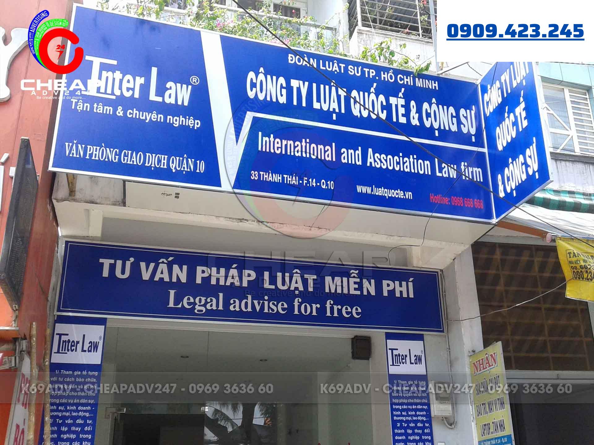 Làm bảng hiệu tại quận Bình Thạnh bằng bạt hiflex