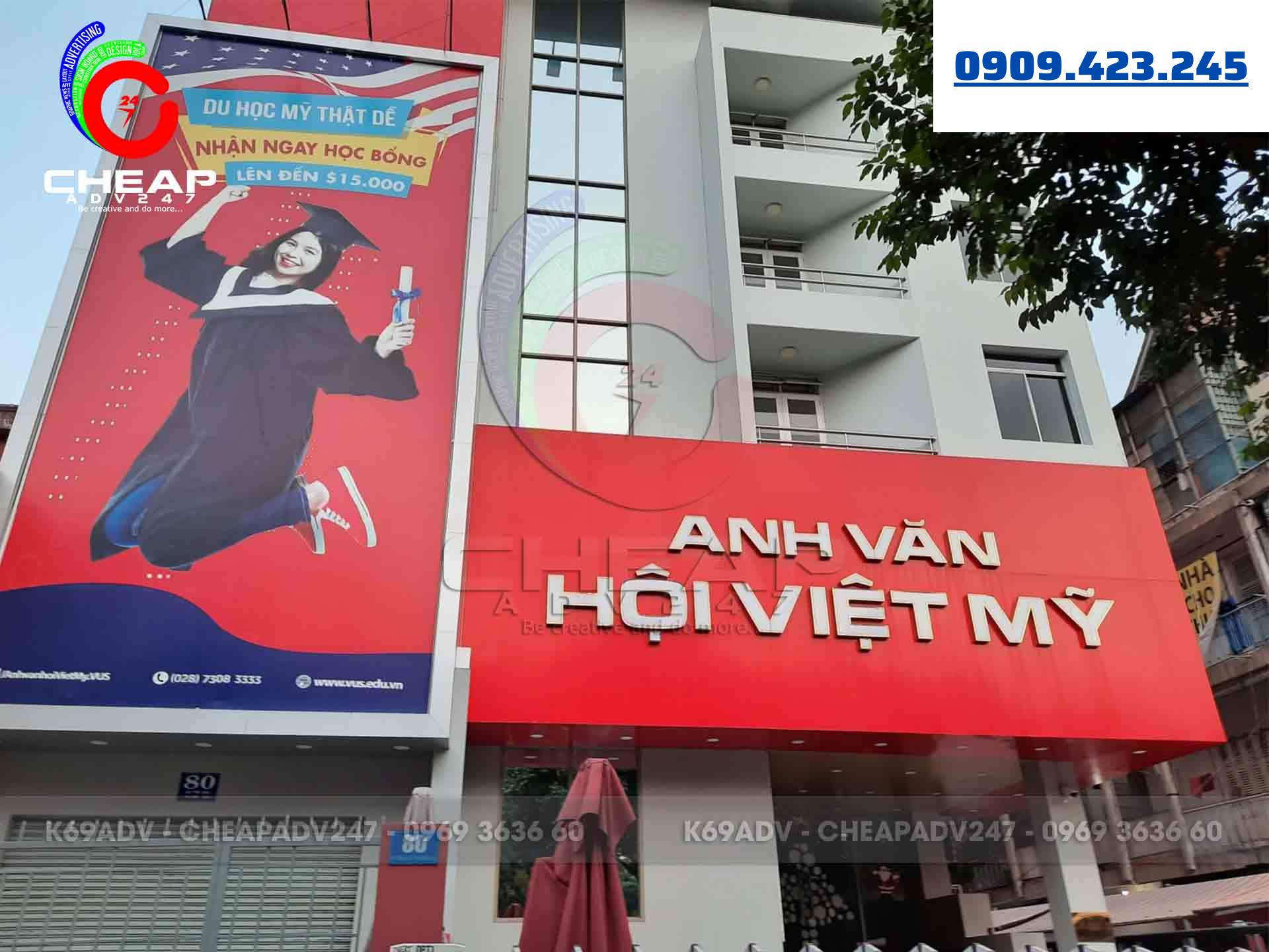 Làm bảng hiệu tại quận Bình Thạnh do Quảng Cáo K69adv thực hiện