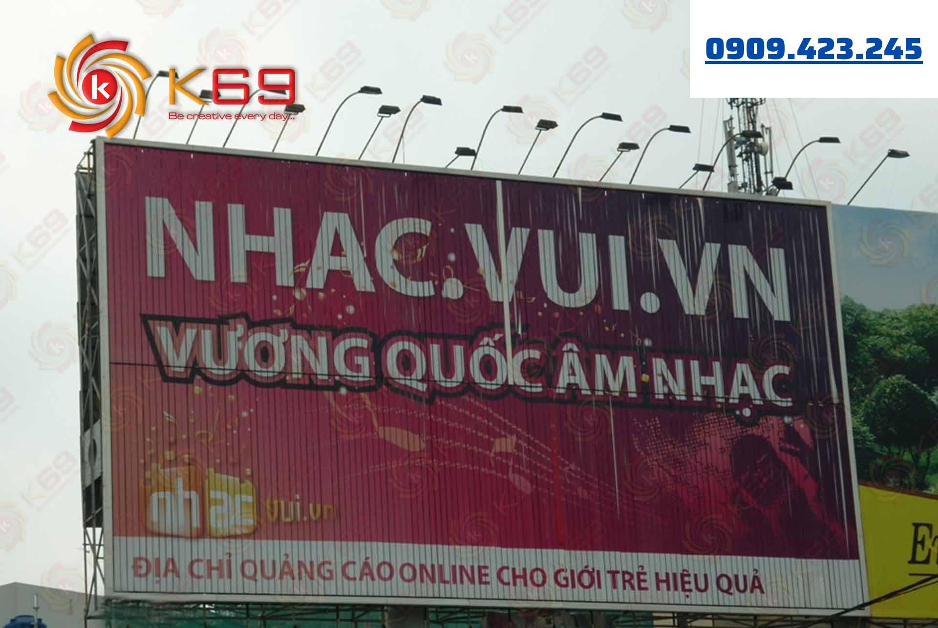 Làm bảng hiệu Trivision tại K69adv
